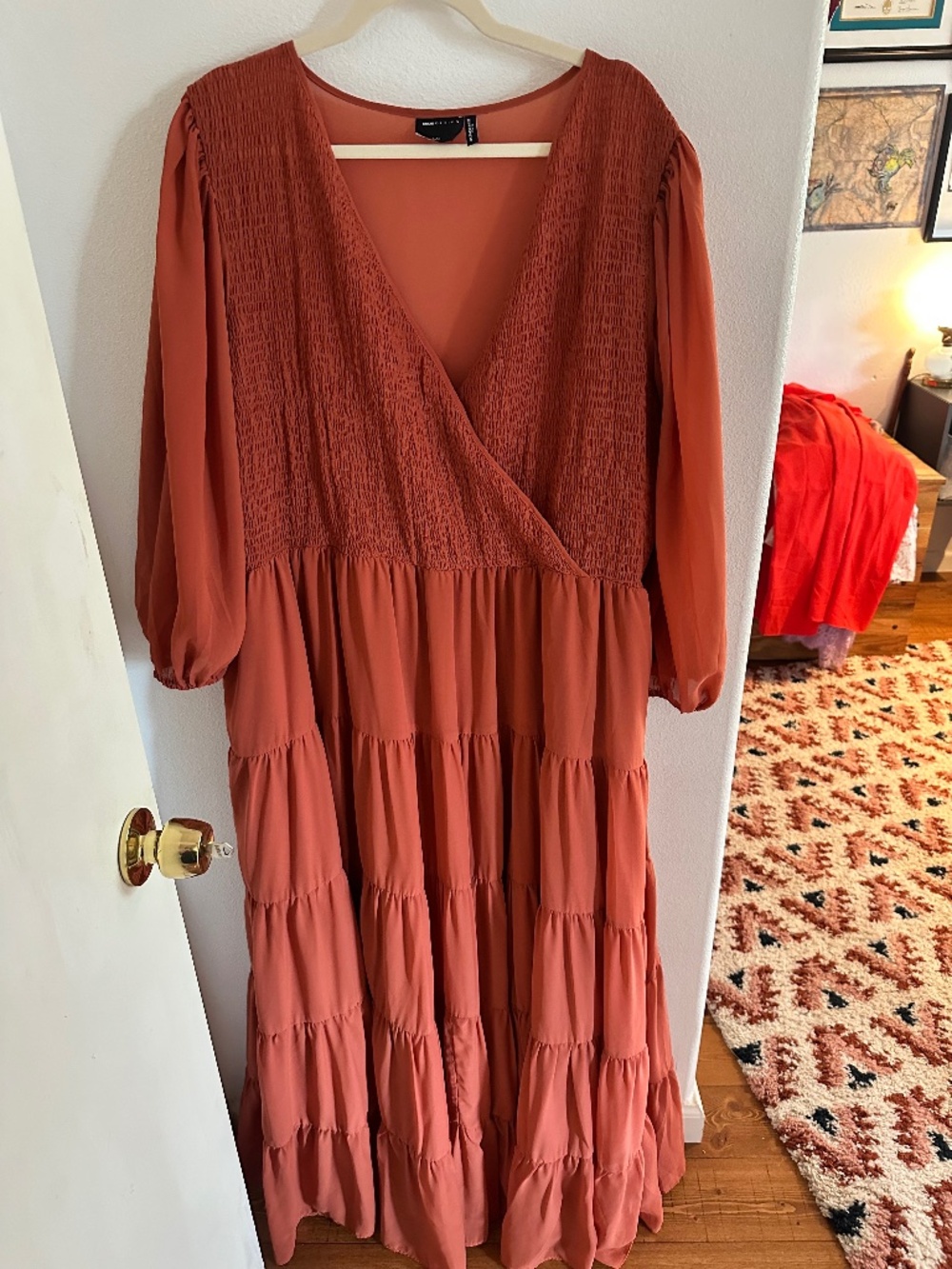 ASOS Curve tiered maxi dress